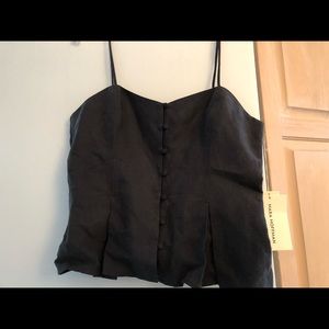 Mara Hoffman Lily top, Black, NWT, size 10